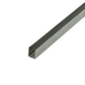 1/4in | Mechanical Polished Finish | Stainless Steel U Channel Moulding | 12ft Length