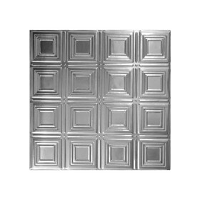 48-1/2" Wide x 18-1/2" High Stainless Steel Pattern 204 Backsplash Panel