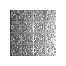 48-1/2" Wide x 18-1/2" High Stainless Steel Pattern 208 Backsplash Panel