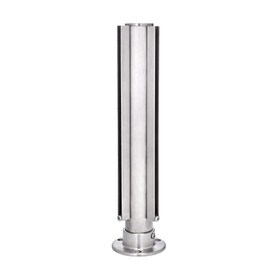 1-1/2in Dia x 12in H | Satin Stainless Steel Finish | Partition Corner Post