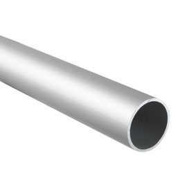 1-1/2in Aluminum Tubing for Panels and Partitions | Clear Anodized Aluminum Finish | 8ft Length