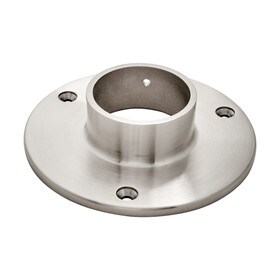 2in Dia x 1-1/2in H | Satin Stainless Steel Finish | Flange