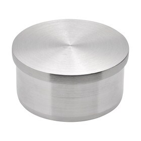 2in Dia | Satin Stainless Steel Finish | Flush End Cap