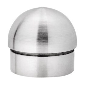 2in Dia | Satin Stainless Steel Finish | Half Ball End Cap