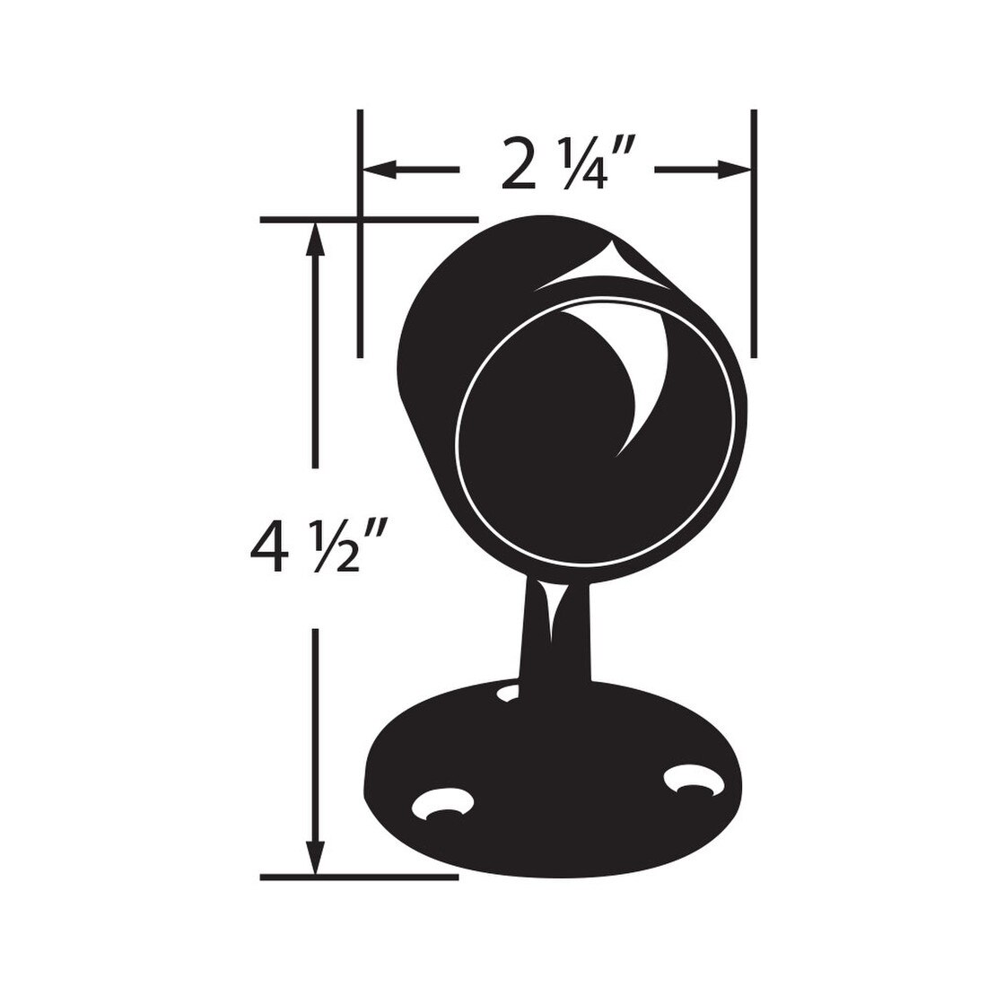 Flat End Post For Railing