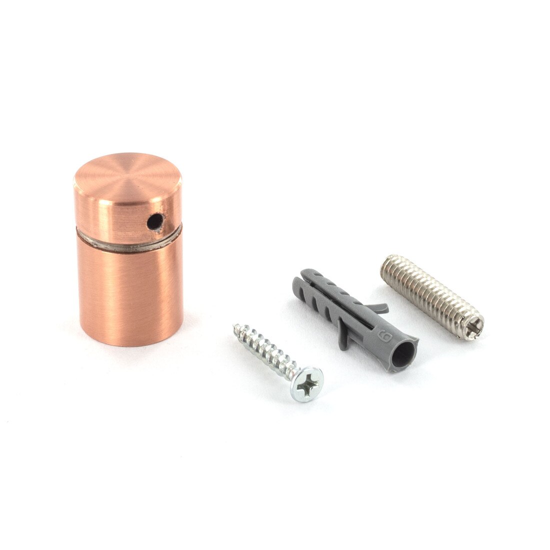 3/4in Dia x 3/4in Barrel Length | Satin Copper Finish | Premium Steel Series Secure Fasten Standoff