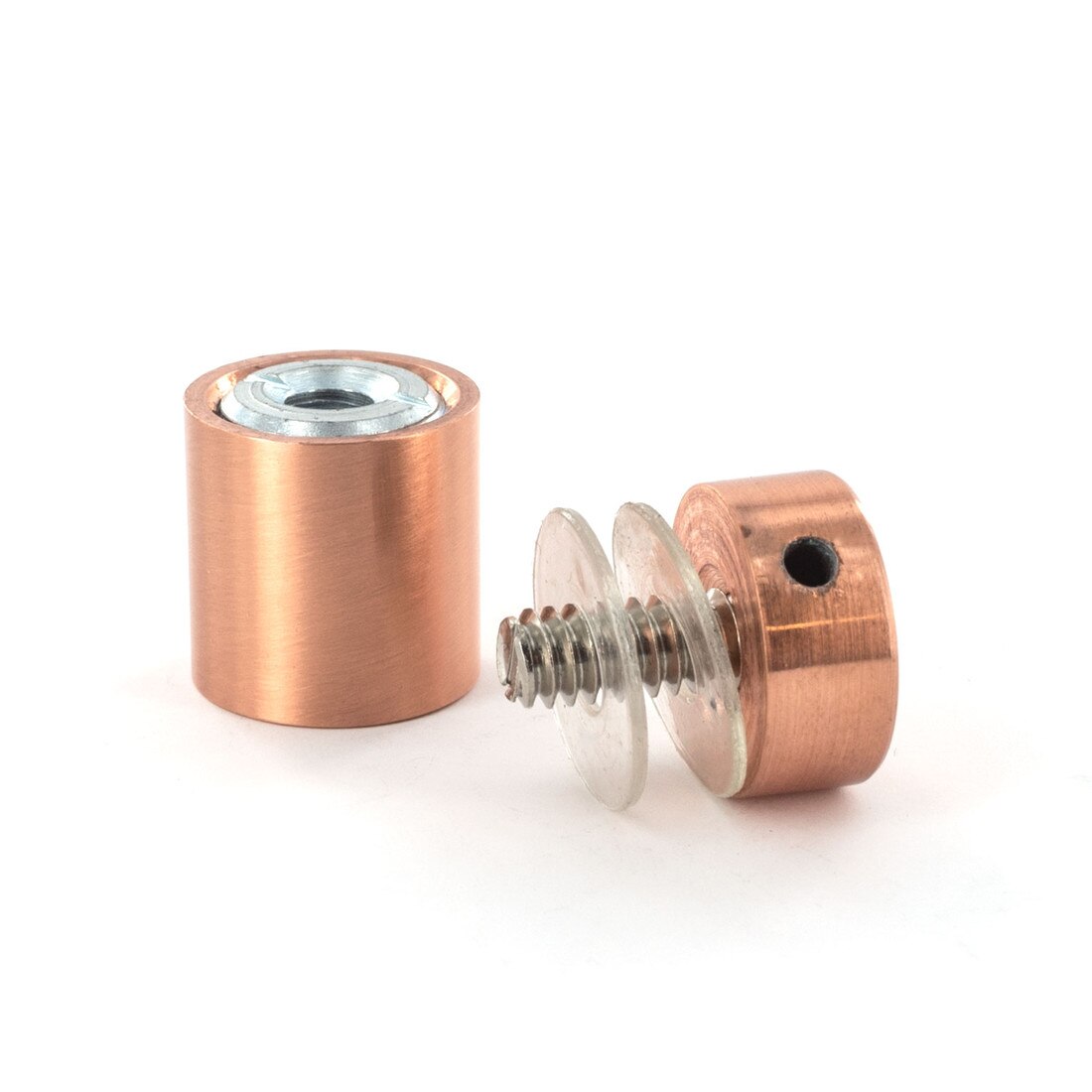 3/4in Dia x 3/4in Barrel Length | Satin Copper Finish | Premium Steel Series Secure Fasten Standoff