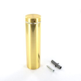 1-1/4in Dia x 4in Barrel Length | Bright Brass Finish | Premium Steel Series Secure Fasten Standoff