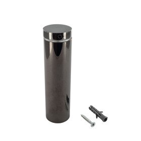 1-1/4in Dia x 4in Barrel Length | Black Nickel Finish | Premium Steel Series Secure Fasten Standoff