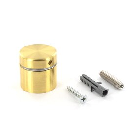 1-1/4in Dia x 3/4in Barrel Length | Bright Brass Finish | Premium Steel Series Secure Fasten Standoff