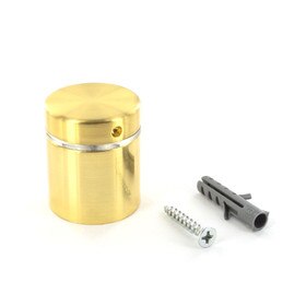 1-1/4in Dia x 1in Barrel Length | Bright Brass Finish | Premium Steel Series Secure Fasten Standoff