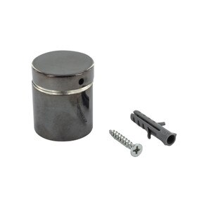 1-1/4in Dia x 1in Barrel Length | Black Nickel Finish | Premium Steel Series Secure Fasten Standoff