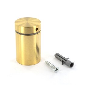 1-1/4in Dia x 1-1/2in Barrel Length | Bright Brass Finish | Premium Steel Series Secure Fasten Standoff