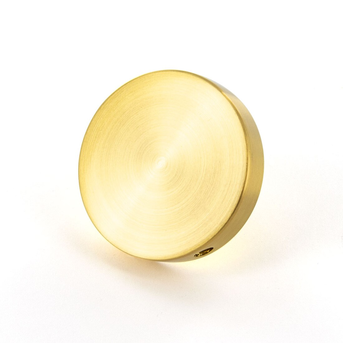 1-1/4in Dia x 1/4in Thick | Bright Brass Finish | Premium Steel | Wall Mount Series Cap It Off Standoff