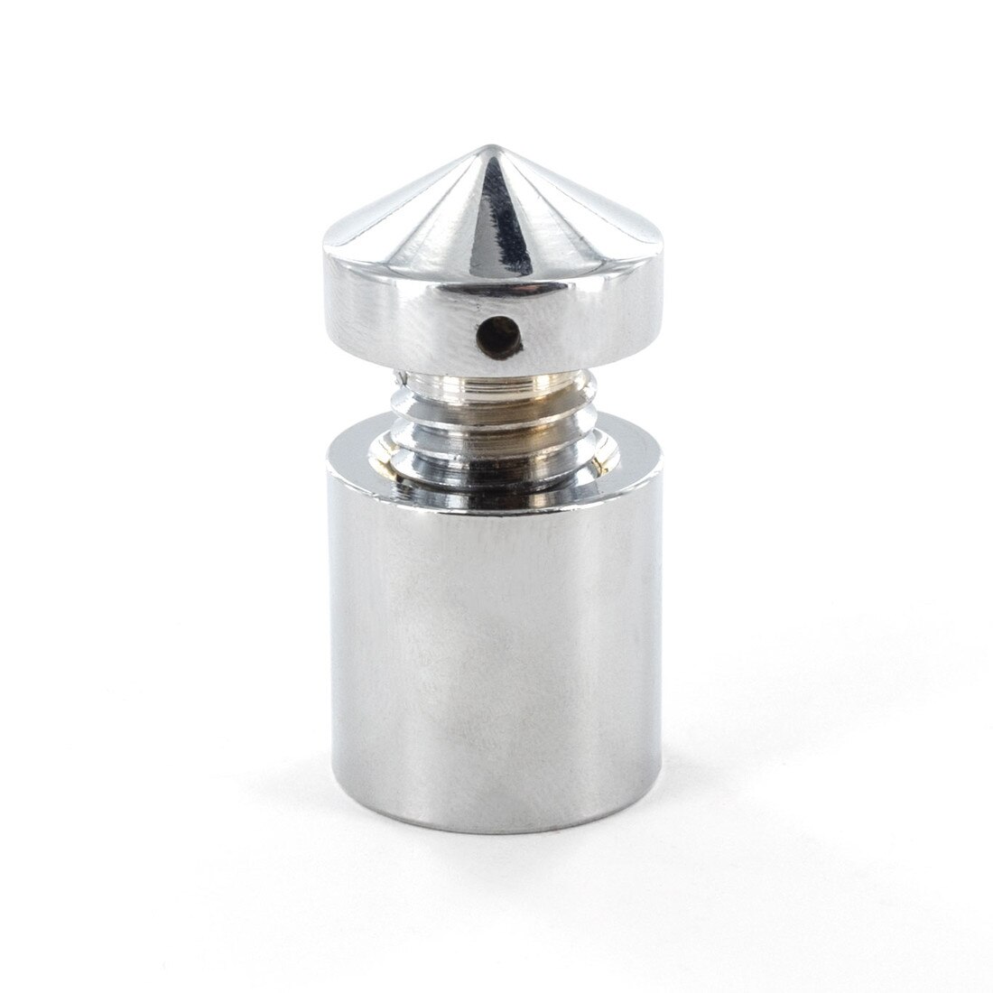 3/4in Dia x 3/4in Barrel Length | Polished Chrome | Cone Topped Series | Secure Fasten Standoff