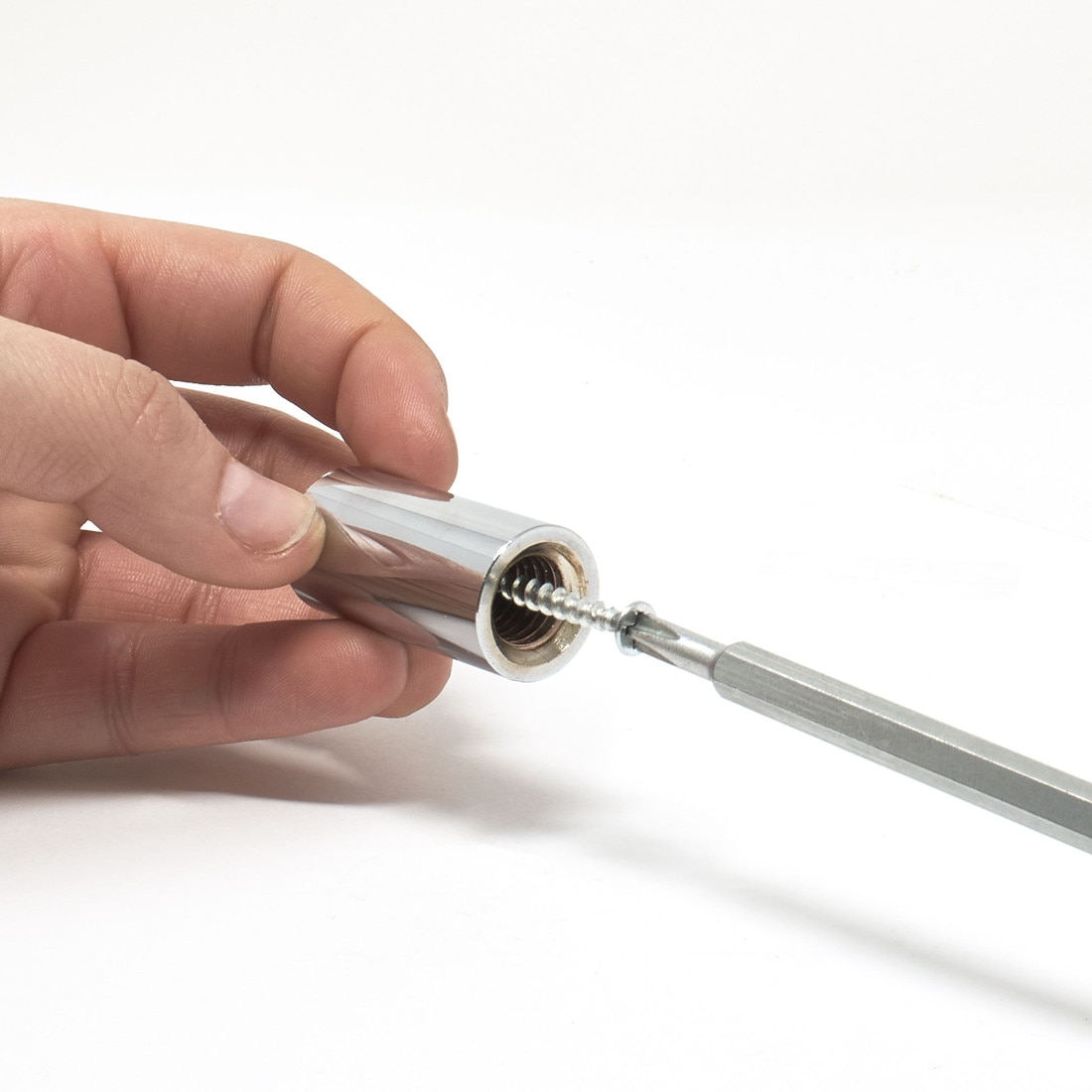 3/4in Dia x 4in Barrel Length | Polished Chrome | Cone Topped Series | Secure Fasten Standoff