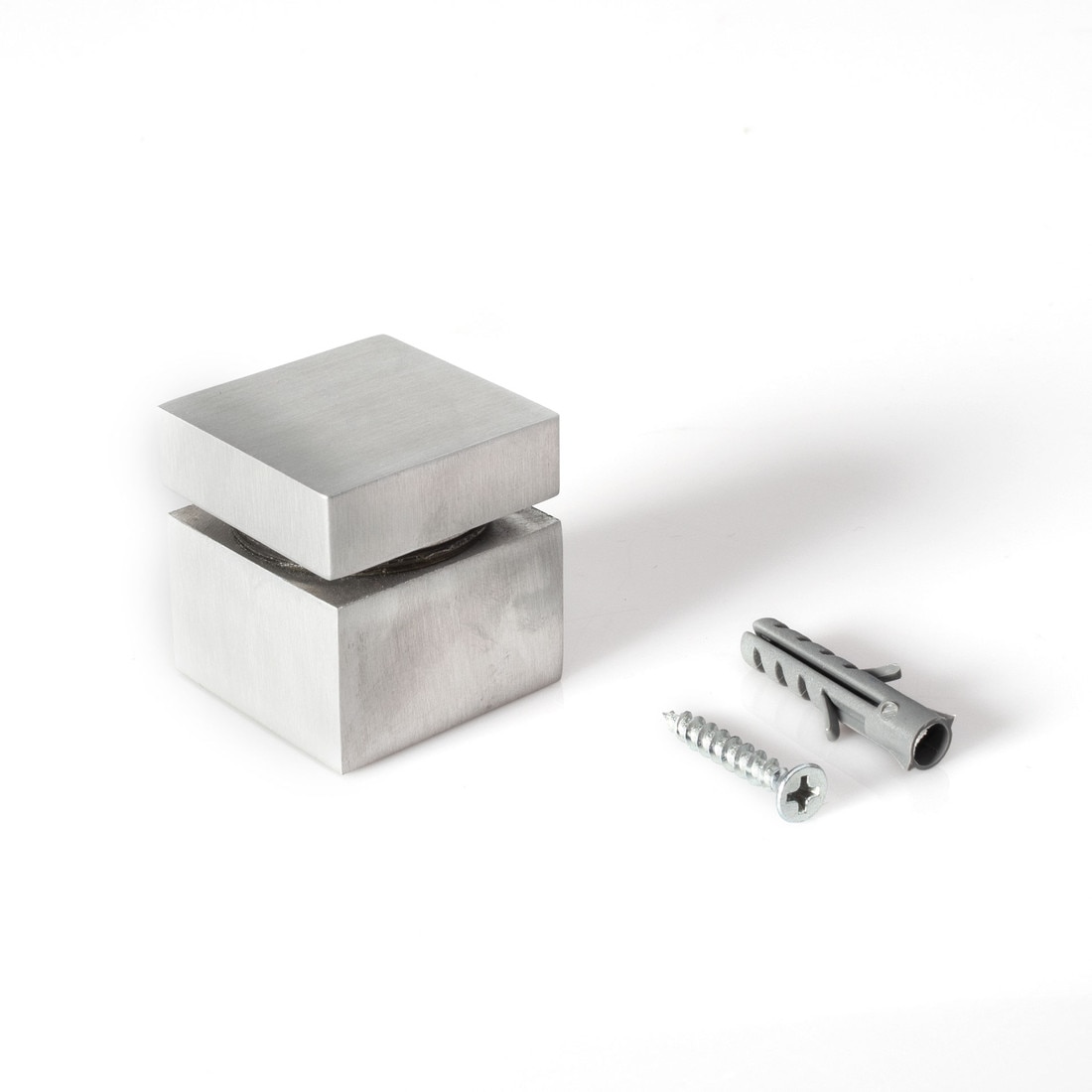 1-1/4in Sq x 3/4in Barrel Length | Aluminum Finish | Euro Square Easy Fasten Standoff