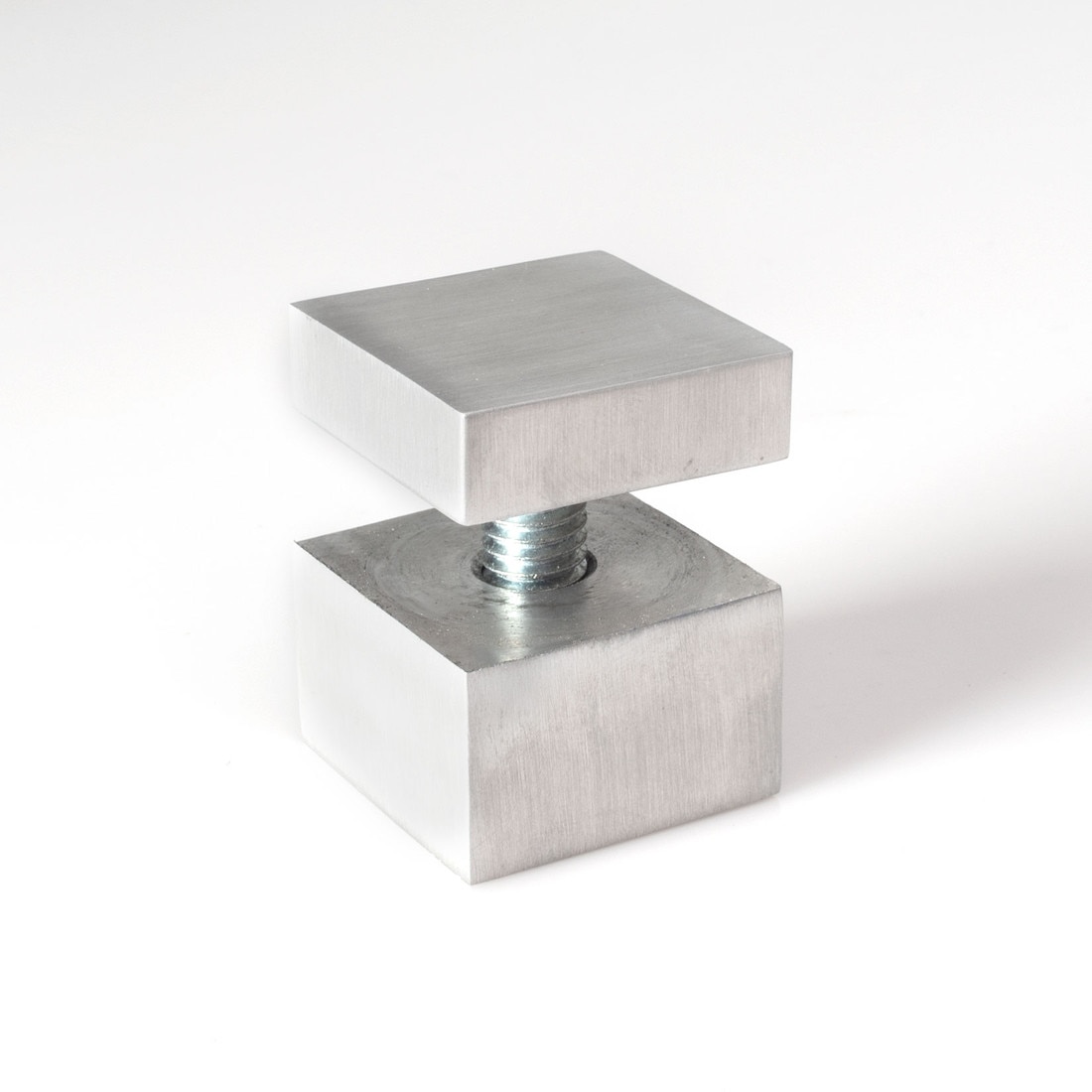 1-1/4in Sq x 3/4in Barrel Length | Aluminum Finish | Euro Square Easy Fasten Standoff