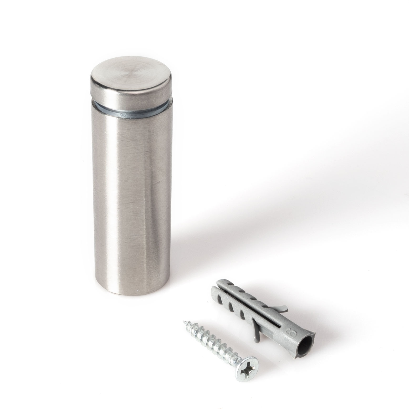 Stainless Steel Standoff 3/4 Inch Diameter x 2 Inch Barrel Length Brushed Finish