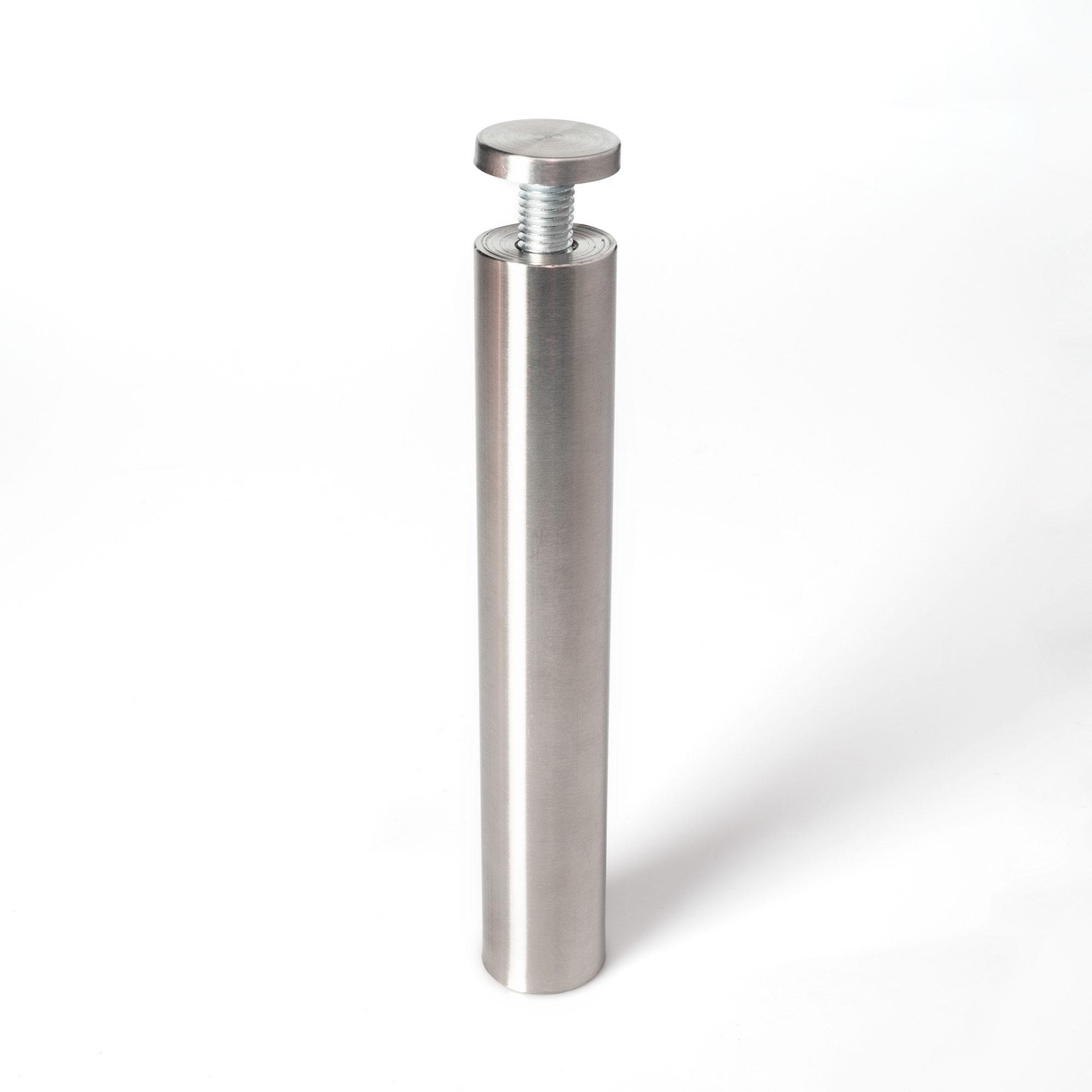 Stainless Steel Standoff 1 Inch Diameter x 6 Inch Barrel Length Brushed ...