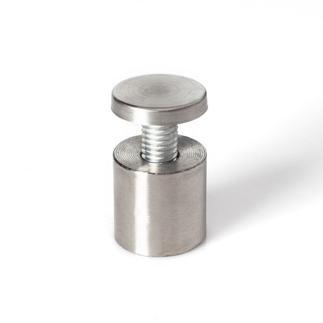 1in Dia x 1in Barrel Length | Brushed Stainless Finish | Eco Lite Series Easy Fasten Standoff | STDE-3232 Series