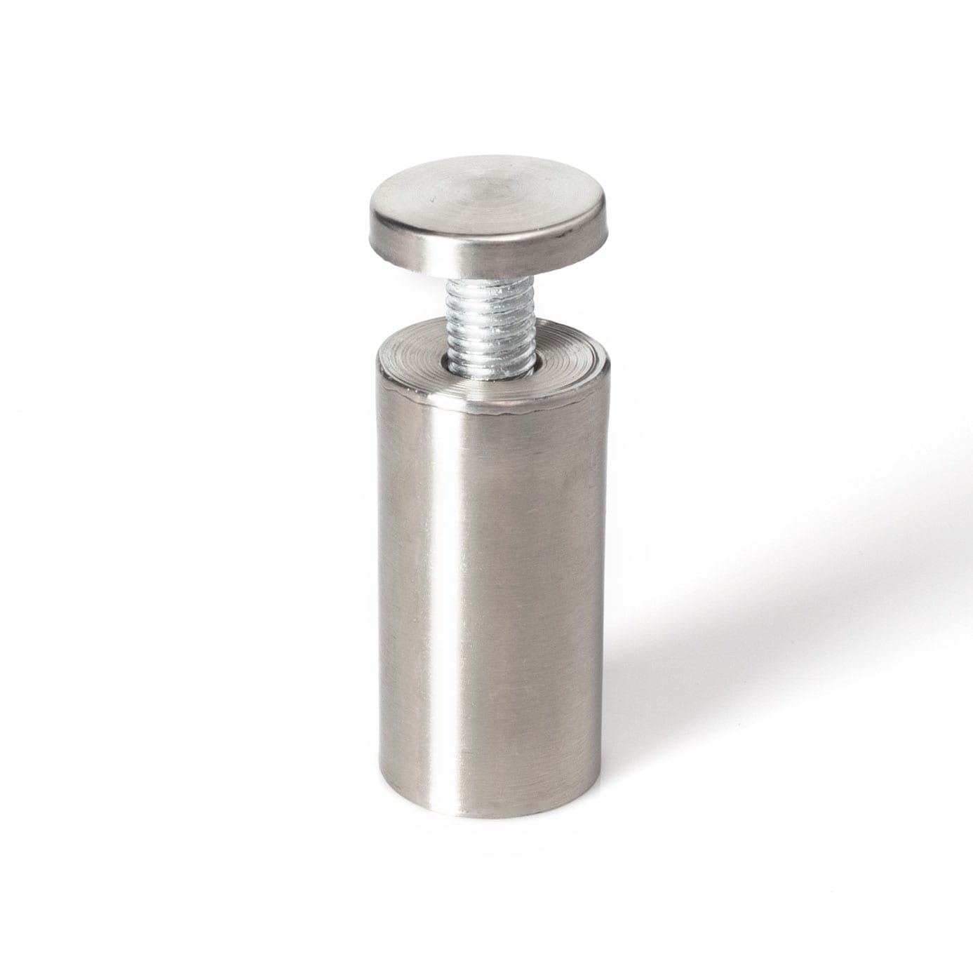 Stainless Steel Standoff 1 Inch Diameter x 2 Inch Barrel Length Brushed Finish - Picture 10 of 41