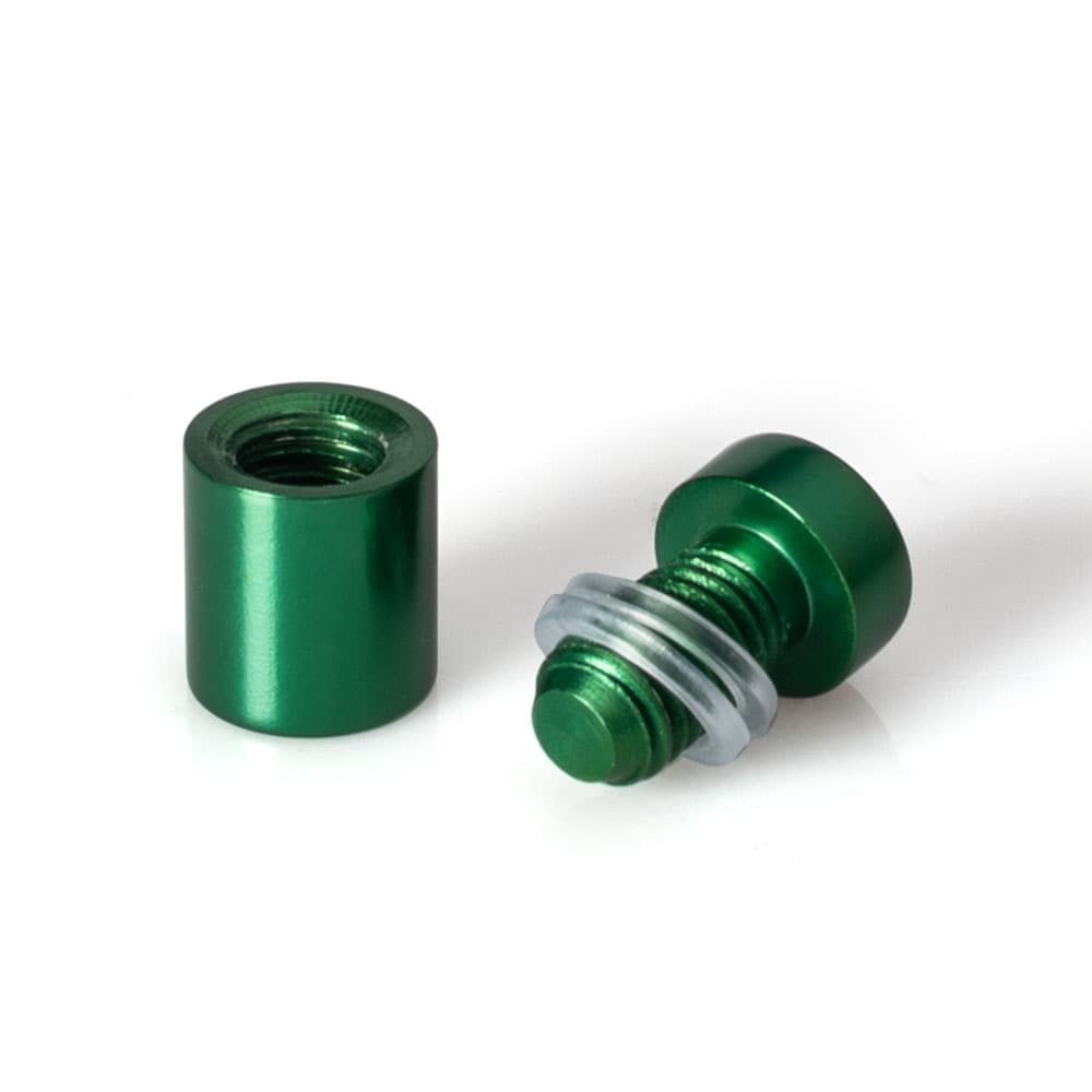 Sign Standoff 1/2" Diameter x 1/2" Barrel Length Green Aluminum Eco Series Easy - Picture 9 of 34