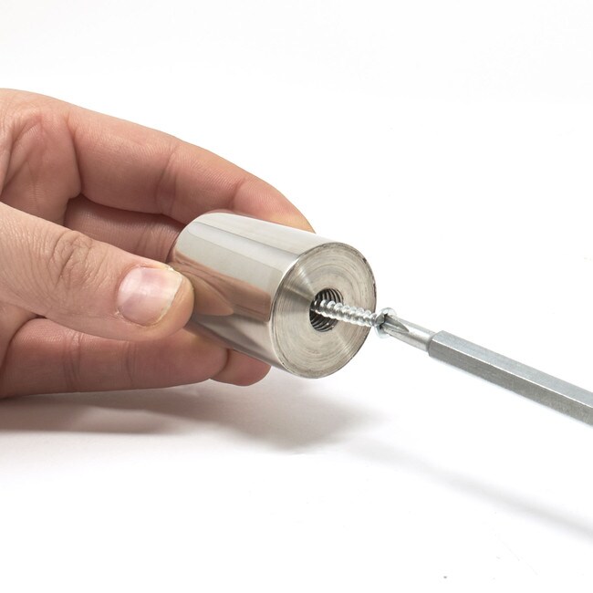 1-1/4in Dia x 2in Barrel Length | Polished Stainless Finish | Eco Solid Series | Easy Fasten Standoff