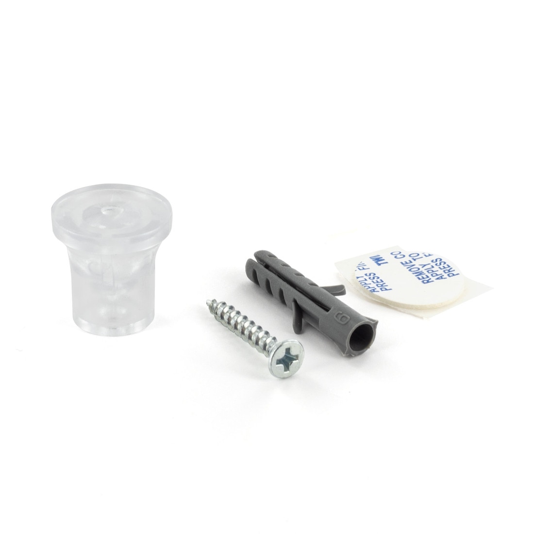 1/2in Dia x 11/16in Barrel Length | Clear Eco Invisible Series | Invisi Standoff With or Without Adhesive
