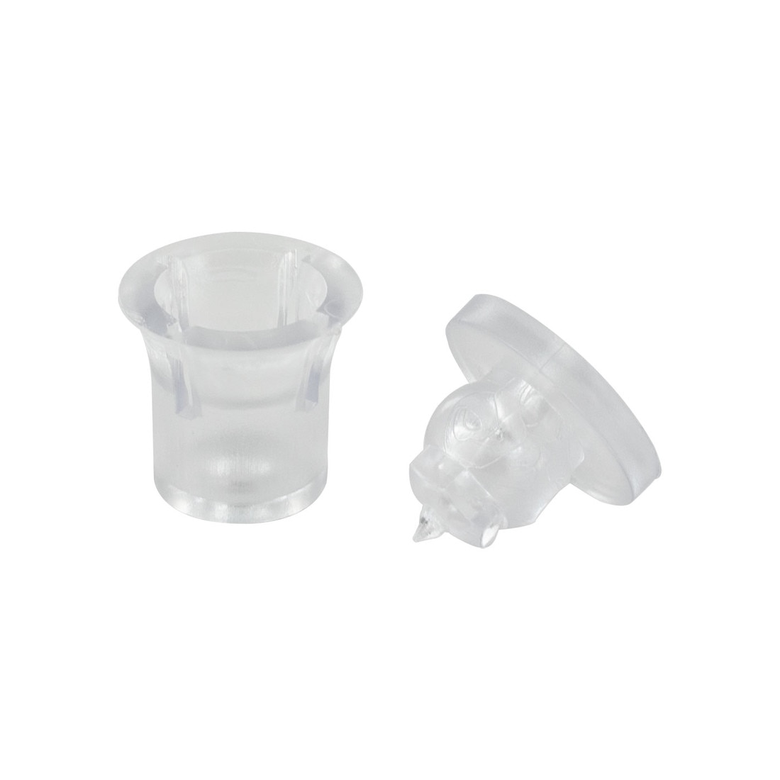 1/2in Dia x 11/16in Barrel Length | Clear Eco Invisible Series | Invisi Standoff With or Without Adhesive