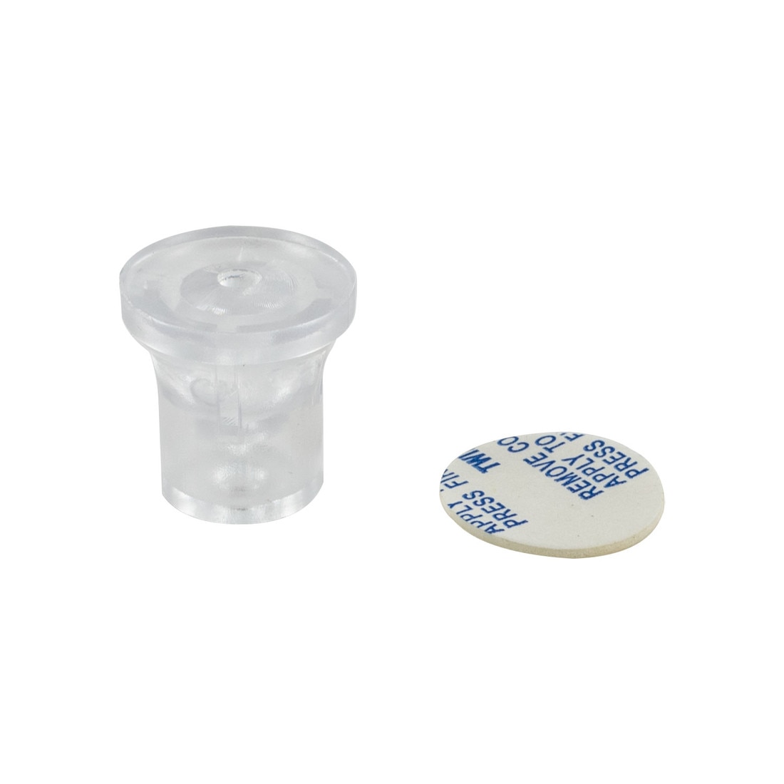 1/2in Dia x 11/16in Barrel Length | Clear Eco Invisible Series | Invisi Standoff With or Without Adhesive