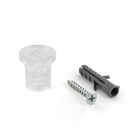 1/2in Dia x 11/16in Barrel Length | Clear Eco Invisible Series | Invisi Standoff With or Without Adhesive