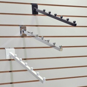3/4in Sq | Tubular Downslant with 6 Balls For Slatwall