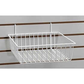 White Small Basket 12"W X 12"D X 4"H