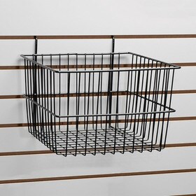 Black Deep Basket 12"W X 12"D X 8"H