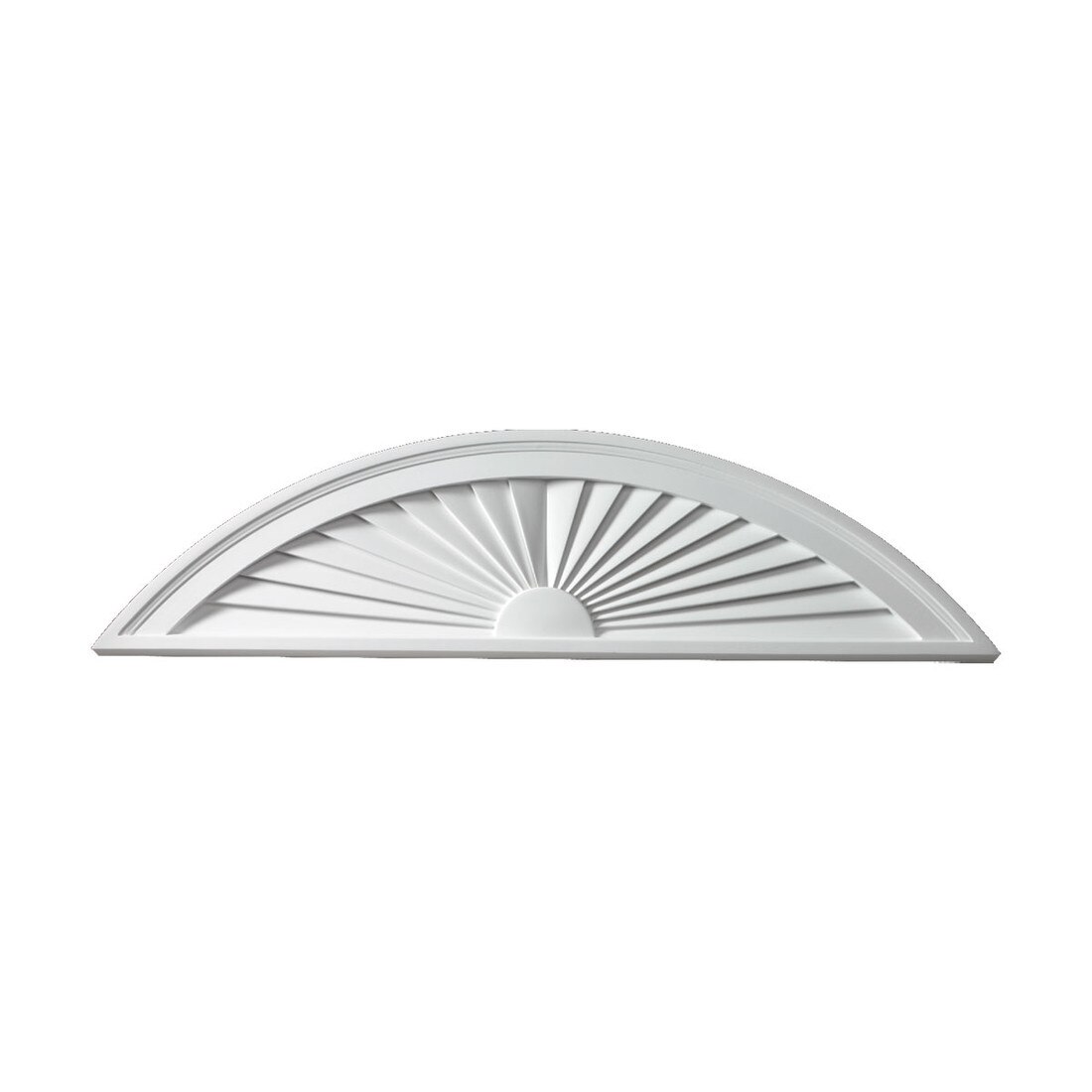 Fypon | Half Round Segment Sunburst Pediment