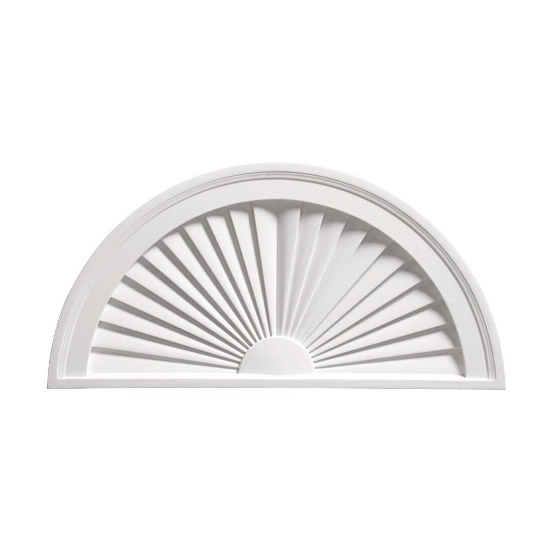 Fypon | Half Round Sunburst Pediment