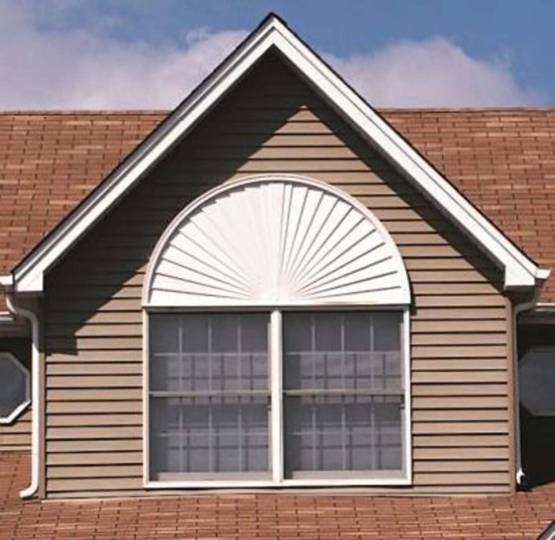 Fypon | Half Round Sunburst Pediment