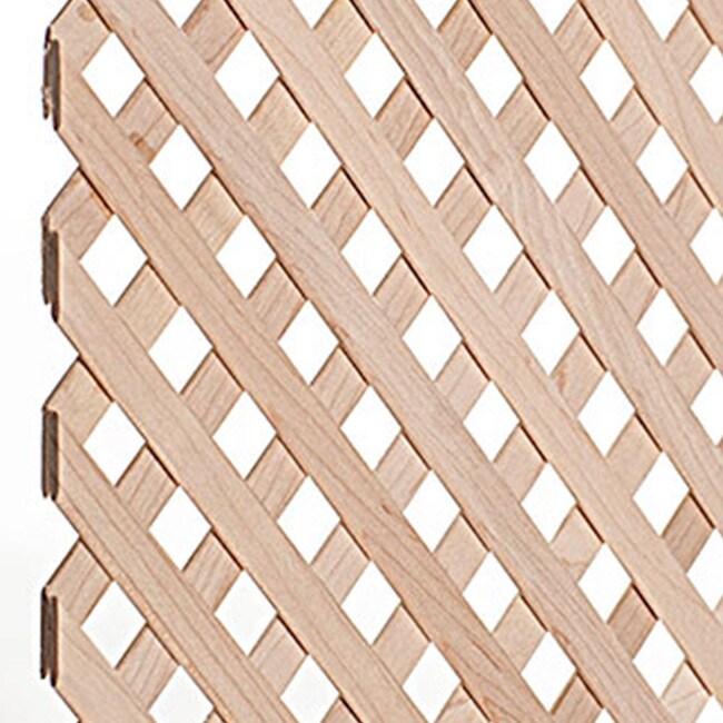 47-1/4in W x 23-5/8in H x 1/8in Strip Thick | Hardwood with Diagonal Pattern | Lattice Insert Panel