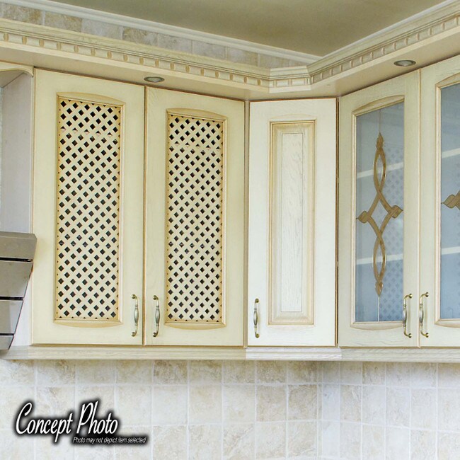 47-1/4in W x 23-5/8in H x 1/8in Strip Thick | Hardwood with Diagonal Pattern | Lattice Insert Panel