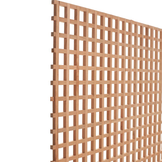 35-3/4in W x 24in H x 3/8in Thick | Hardwood with Square Pattern | Lattice Insert Panel