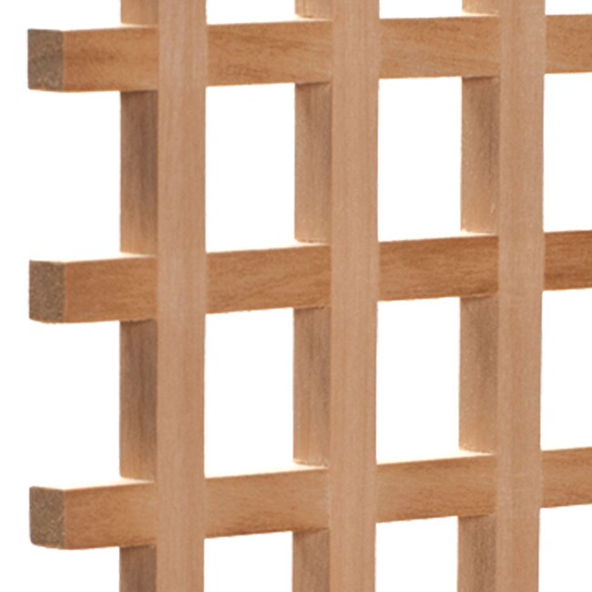 35-3/4in W x 24in H x 3/8in Thick | Hardwood with Square Pattern | Lattice Insert Panel