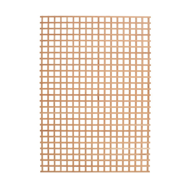 35-3/4in W x 24in H x 3/8in Thick | Hardwood with Square Pattern | Lattice Insert Panel