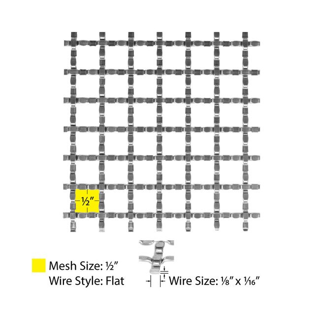 Stainless Steel Wire Mesh Sheet 3ft x 4ft SWM9