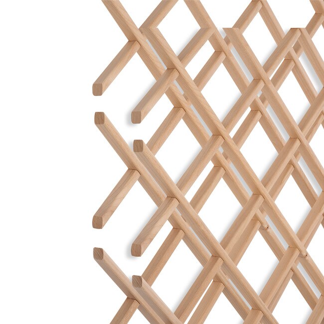 17in W x 36in H | North American Hardwood Wine Rack Lattice