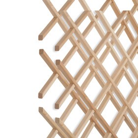 17in W x 36in H | North American Hardwood Wine Rack Lattice