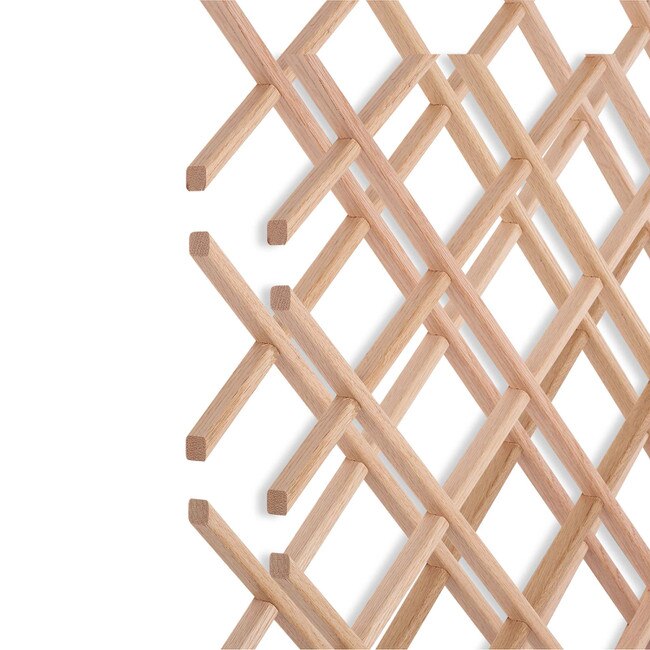 North American Hardwood Wine Rack Lattice 24in W x 30in H SWWR2430