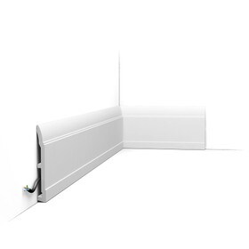 Orac Decor | Baseboard Moulding | Primed White | 5-7/8in H x 5/8in Proj