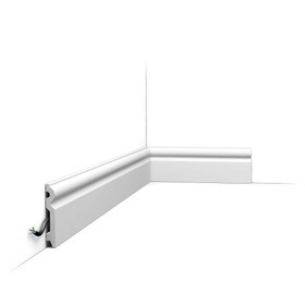 Orac Decor | Baseboard Moulding | Primed White | 3-7/8in H x 5/8in Proj