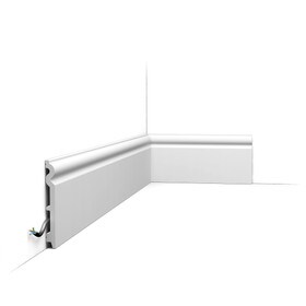 Orac Decor | Baseboard Moulding | Primed White | 5-3/8in H x 5/8in Proj